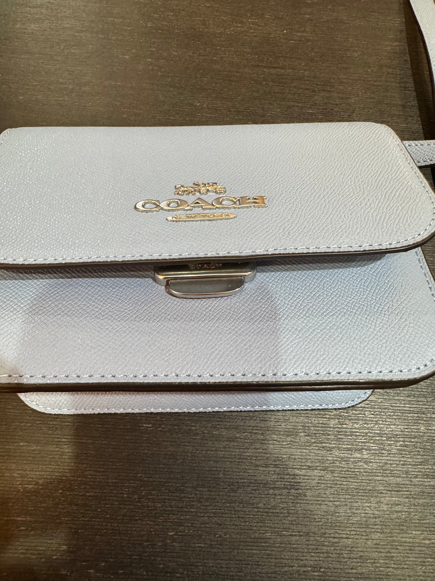 Coach. Small blue handbag!