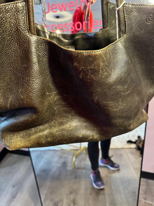 Distressed Leather Handbag