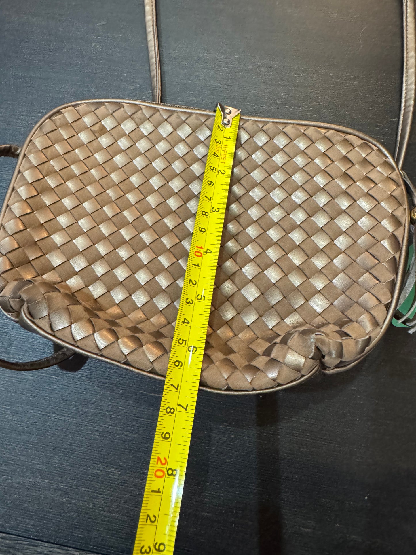 Small Brown Shimmer Shoulder Bag