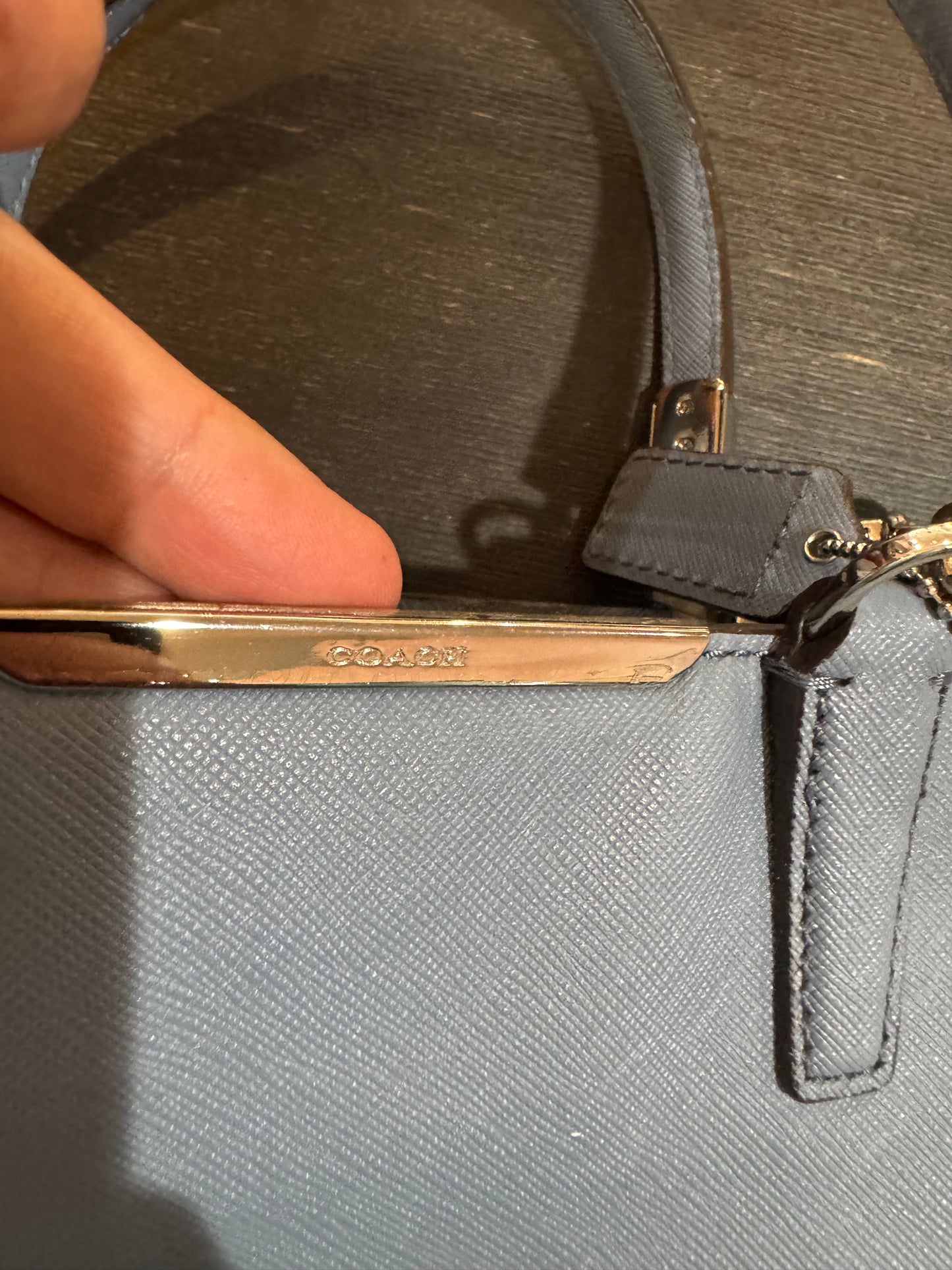 COACH Light Blue Crossbody or Satchel Style