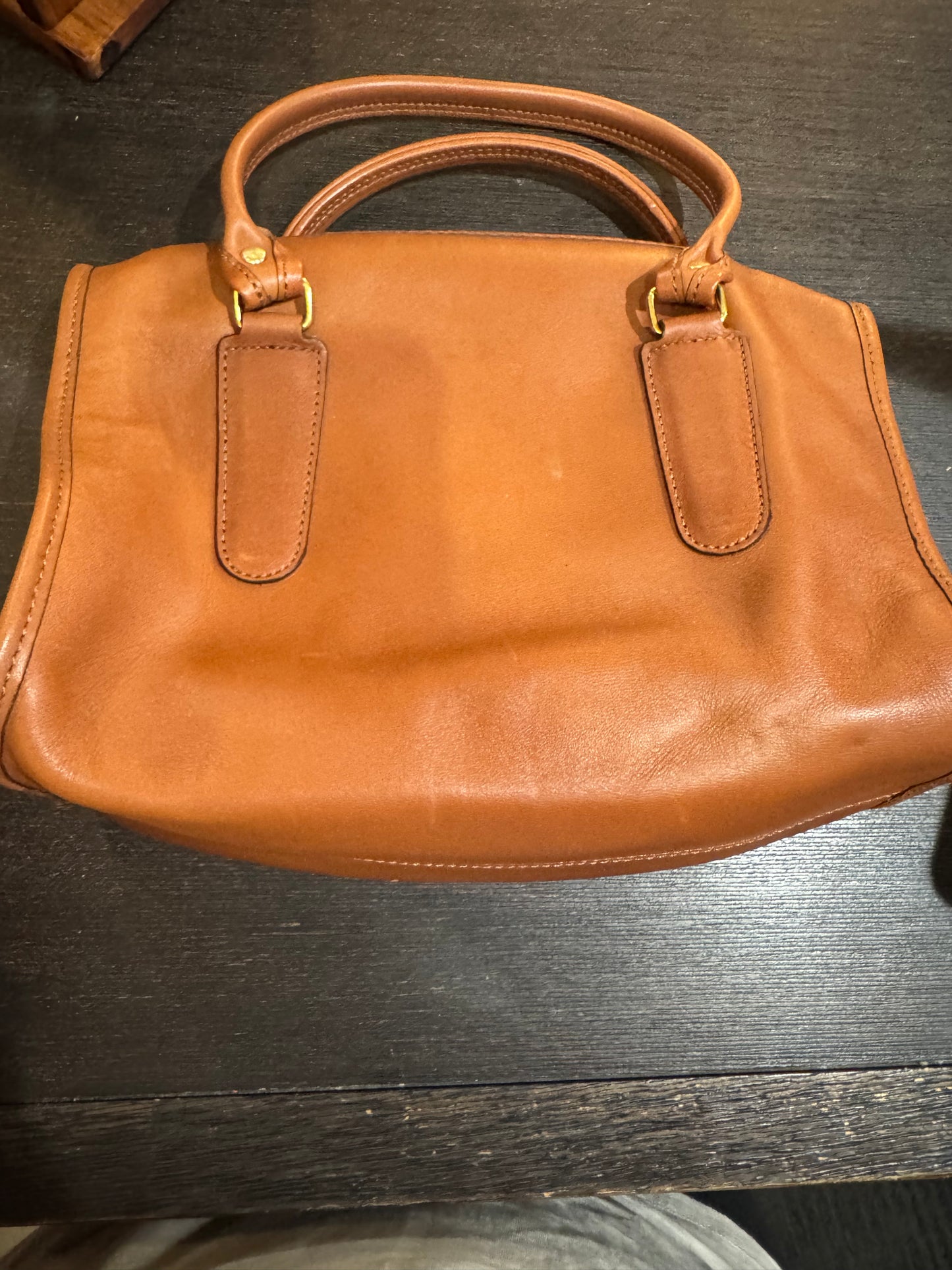 COACH PreLoved Camel Color Satchel/Lower Arm Bag