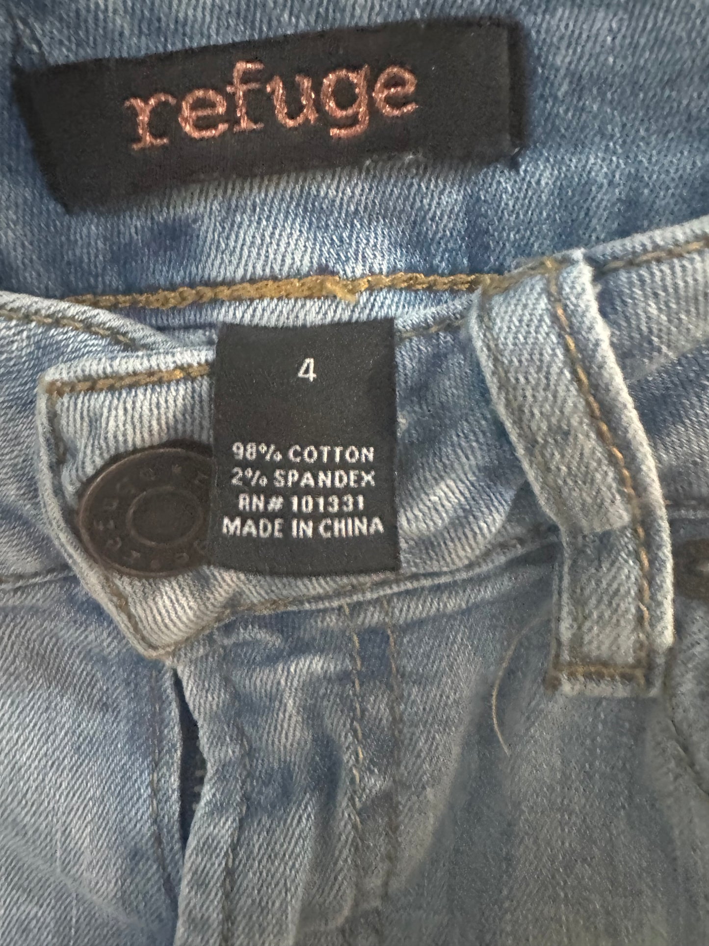 Refuge Brand - Size 4 Distressed Jeans