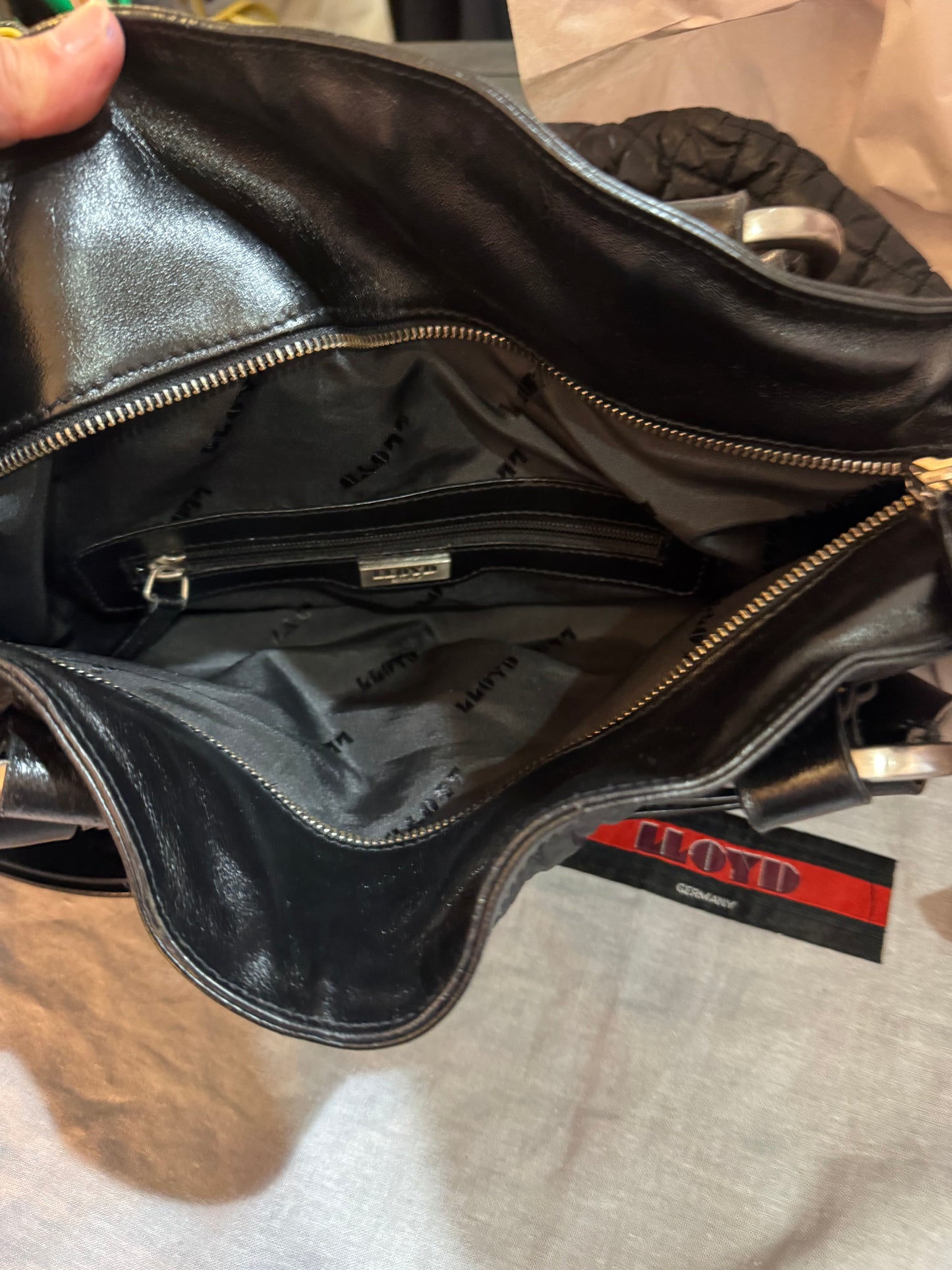 Lloyd black shoulder bag