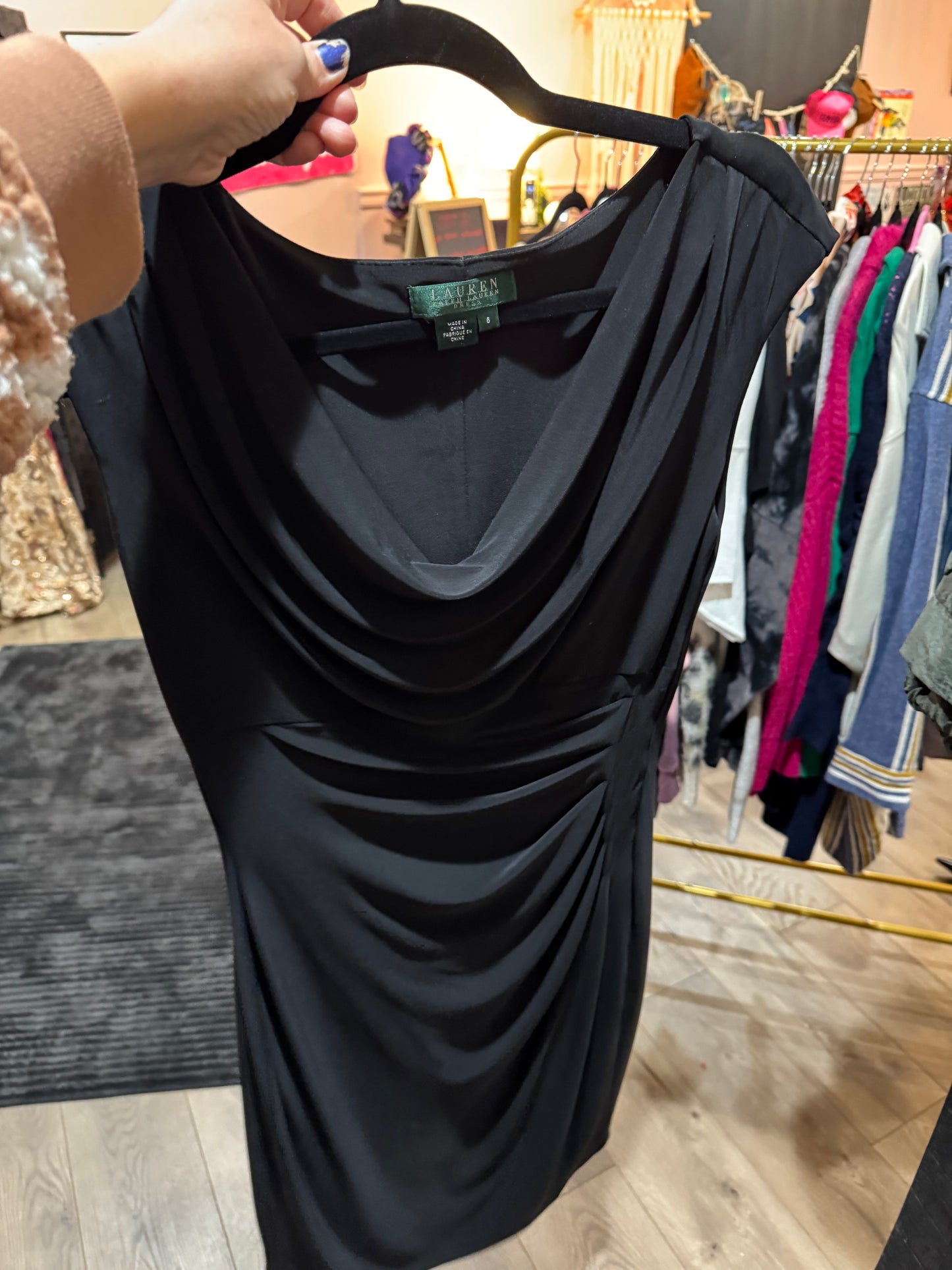 LAUREN by Ralph Lauren Black Sleeveless Dress