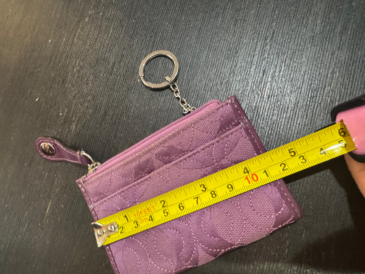 COACH purple color ID Holder